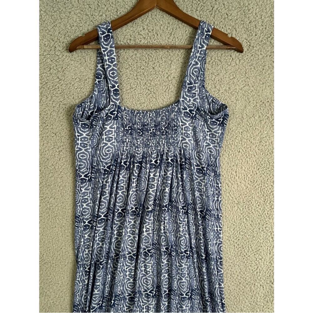 Fresh Produce Womens Sleeveless Navy Patterned Maxi Dress size L - Picture 3 of 11
